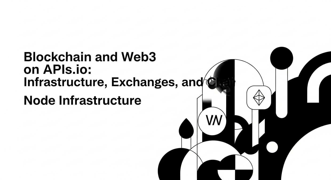 Blockchain and Web3 on APIs.io: Infrastructure, Exchanges, and Chains