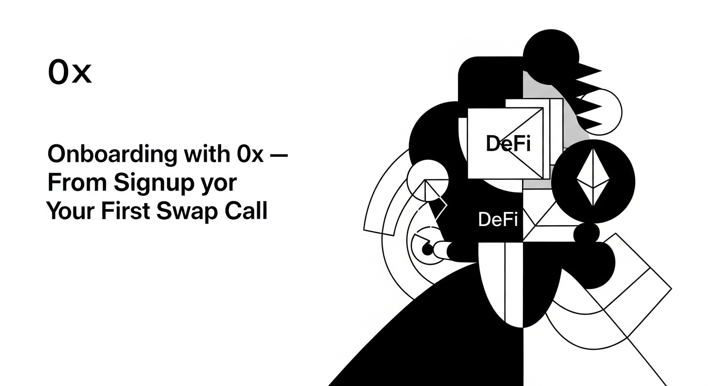 Onboarding with 0x — From Signup to Your First Swap Call