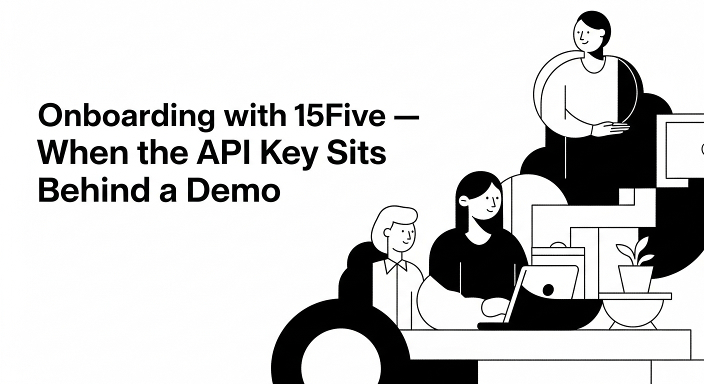 Onboarding with 15Five — When the API Key Sits Behind a Demo