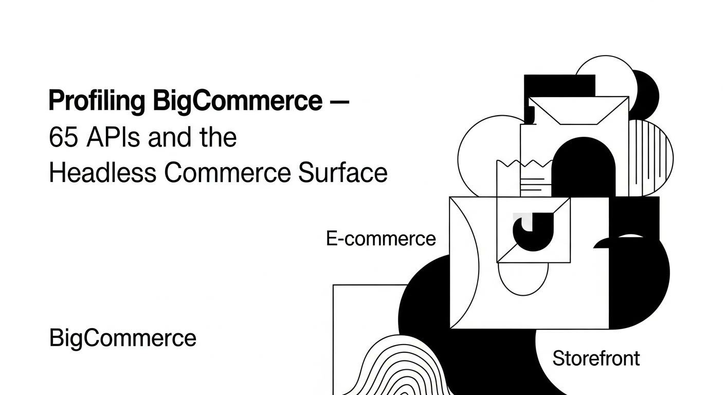 Profiling BigCommerce — 65 APIs and the Headless Commerce Surface