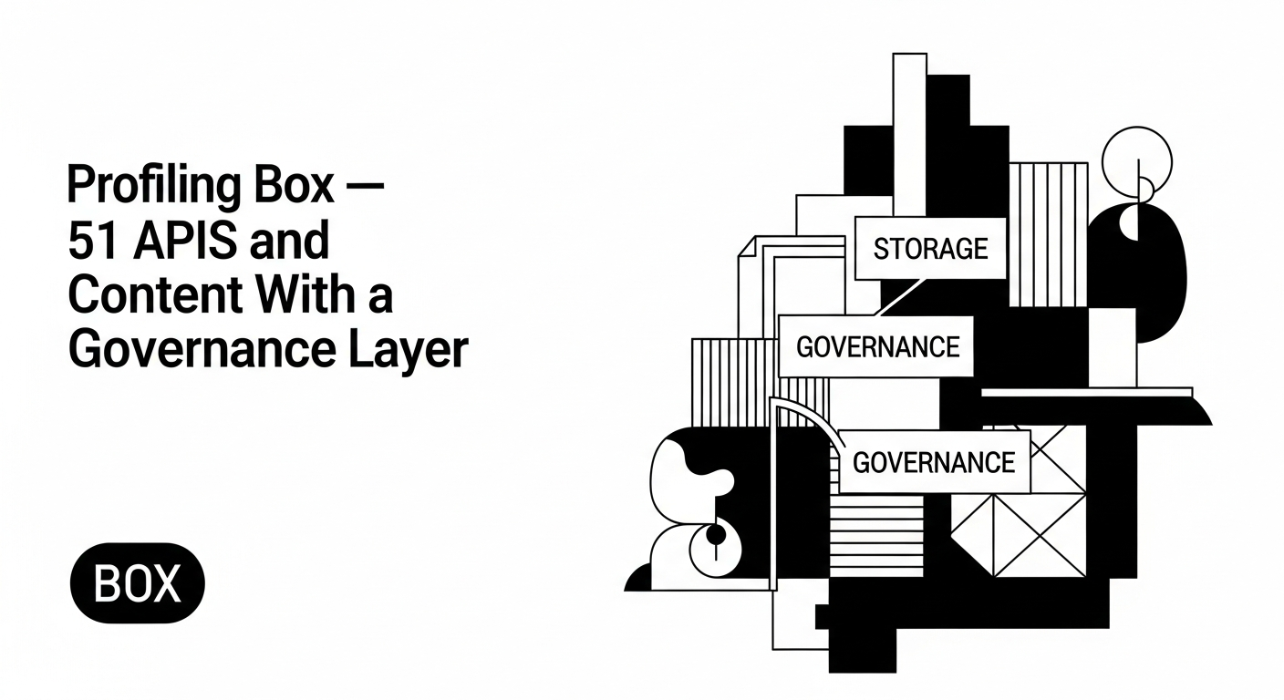 Profiling Box — 51 APIs and Content With a Governance Layer
