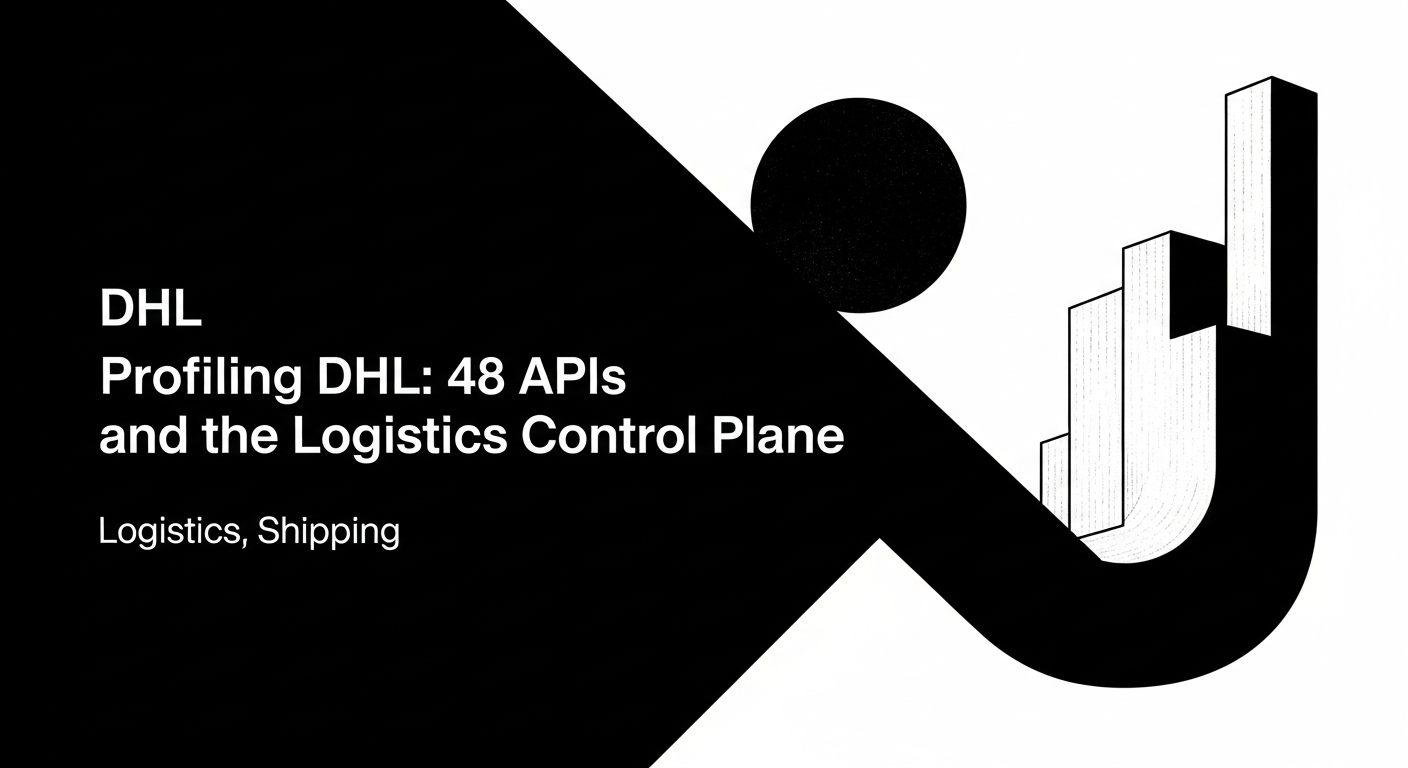 Profiling DHL: 48 APIs and the Logistics Control Plane