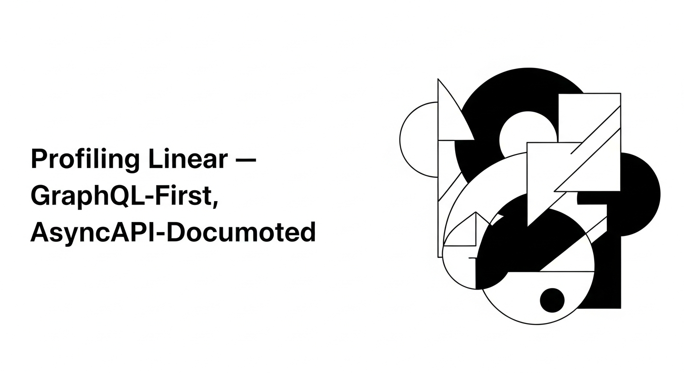 Profiling Linear — GraphQL-First, AsyncAPI-Documented Webhooks