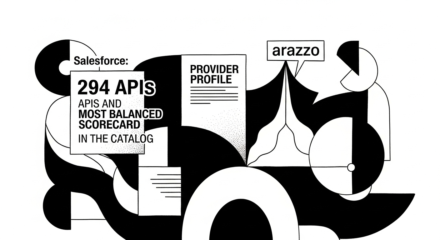 Profiling Salesforce: 294 APIs and the Most Balanced Scorecard in the Catalog
