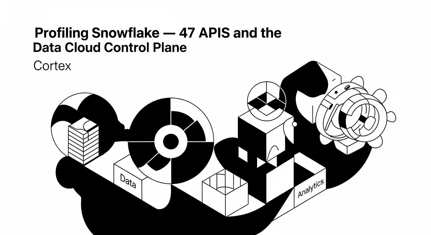 Profiling Snowflake — 47 APIs and the Data Cloud Control Plane