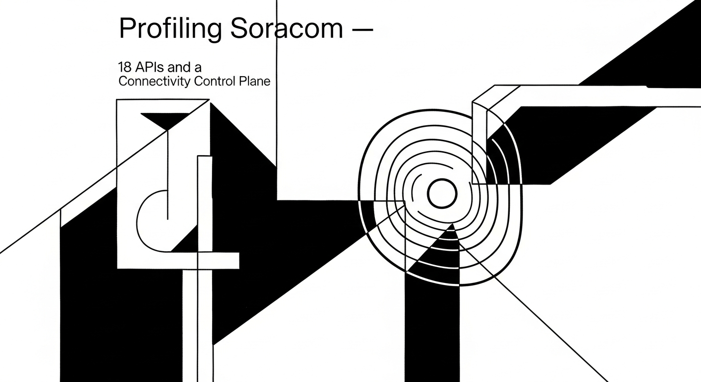 Profiling Soracom — 18 APIs and a Connectivity Control Plane
