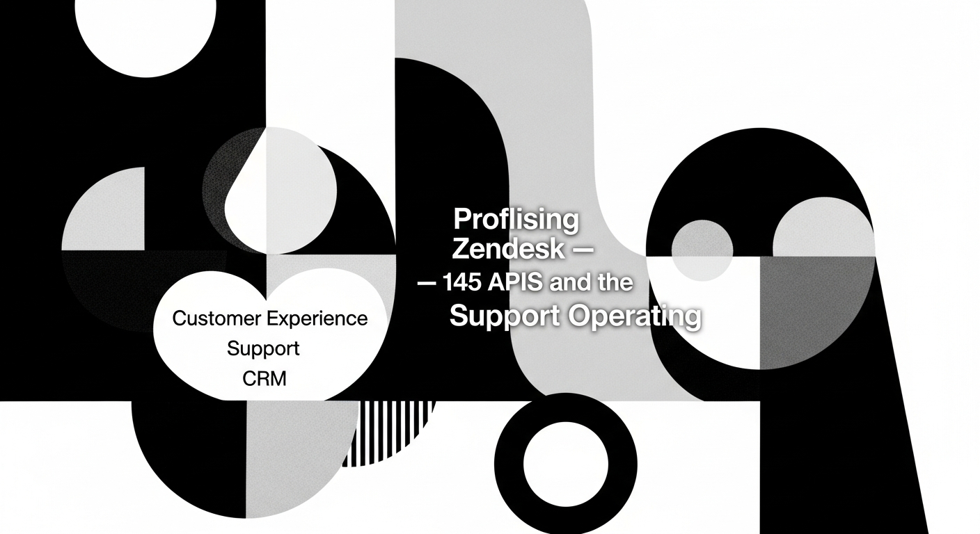 Profiling Zendesk — 145 APIs and the Support Operating System
