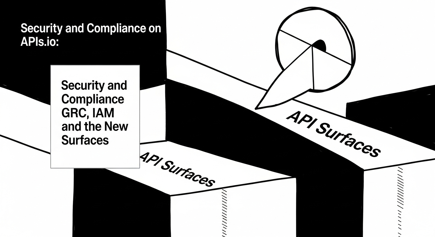 Security and Compliance on APIs.io: GRC, IAM, and the New Surfaces