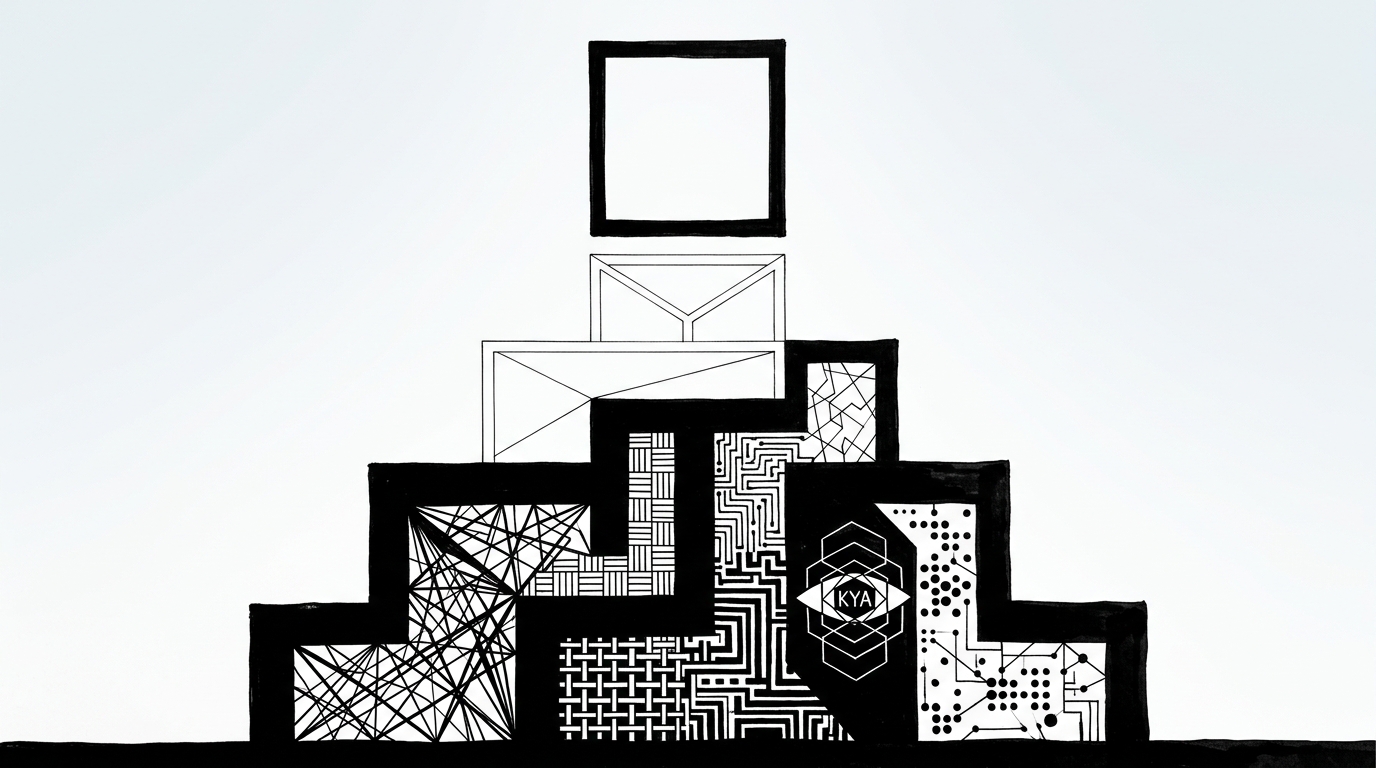 The apis.io trust layer is six steps, four of them live, and a supervisor slot left empty