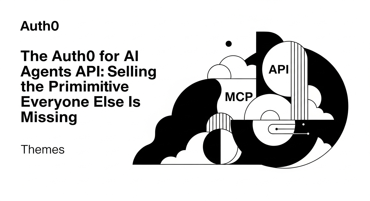 The Auth0 for AI Agents API: Selling the Primitive Everyone Else Is Missing