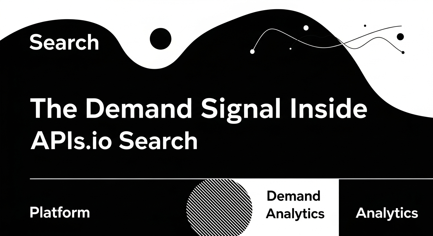 The Demand Signal Inside APIs.io Search