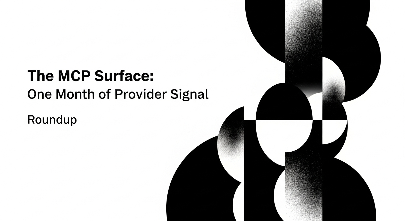 The MCP Surface: One Month of Provider Signal