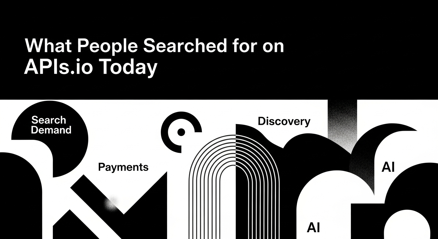 What People Searched for on APIs.io Today